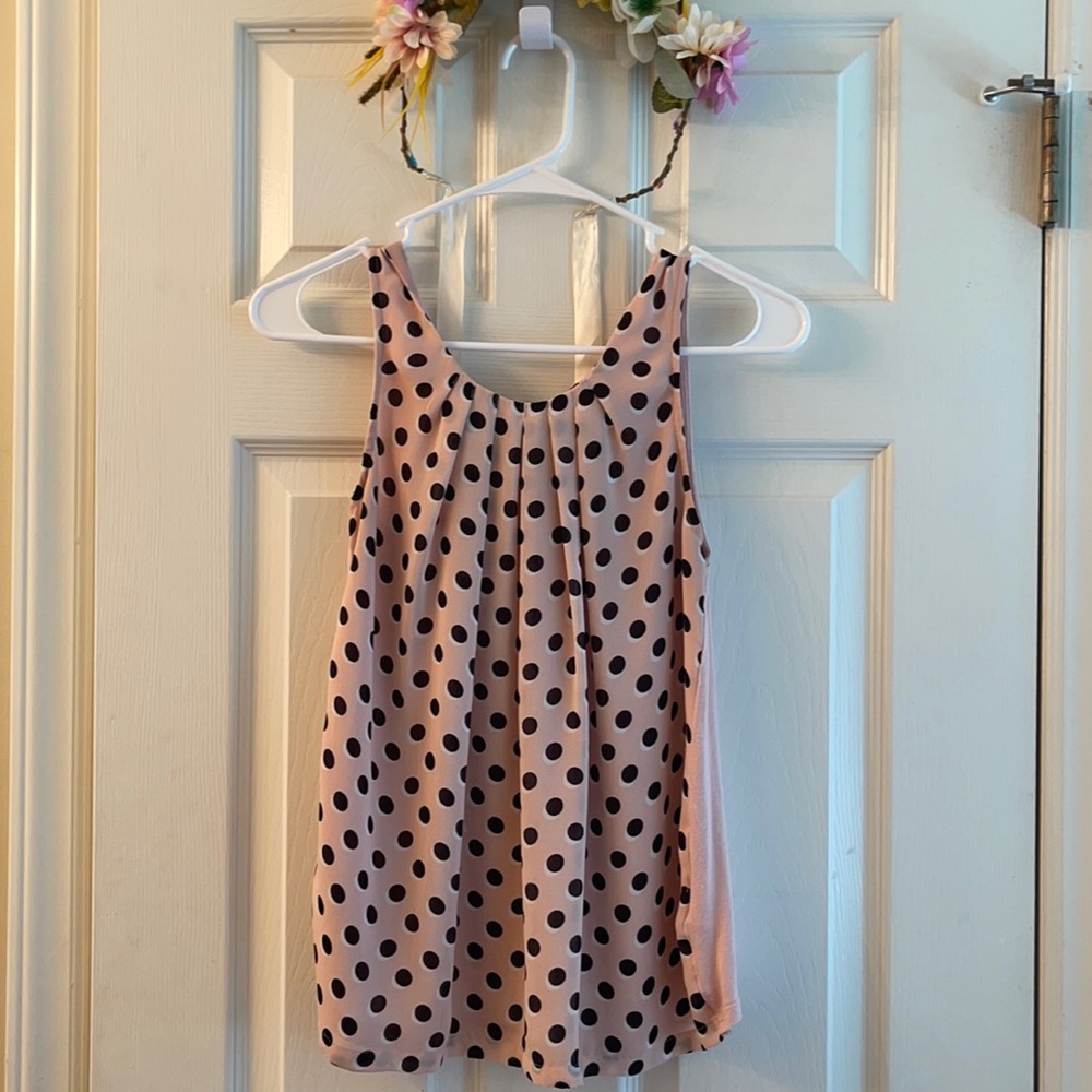 Poka dot dress tank top